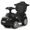3 in 1 Ride on Push Car Toddler Stroller Sliding Car with Music-Black