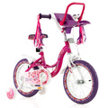 14 Inch Kids Bike with Doll Seat and Removable Training Wheels-14 inches