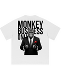 'Monkey Business Only' Oversized Graphic Tee