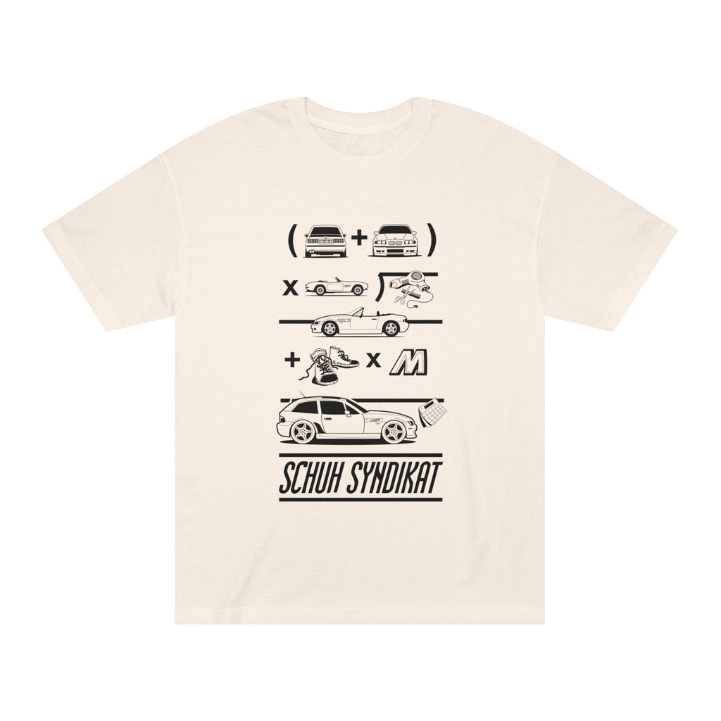 Schuh Syndikat, Clownshoe Math Tee - Unisex American Apparel Classic T-Shirt