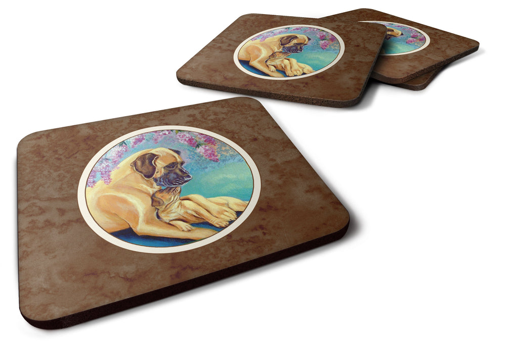 Great Dane and puppy Foam Coasters Set of 4 Cup Coasters for Indoor Outdoor, Tabletop Protection, Anti Slip, Mouse pad Material