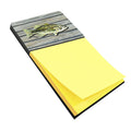 Small mouth Bass Fish on Pier Watercolor Sticky Note Holder Refillable Dispenser Desk Accessory 3x3 Pad Gift