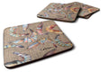 Shrimp Foam Coasters Set of 4 Cup Coasters for Indoor Outdoor, Tabletop Protection, Anti Slip, Mouse pad Material