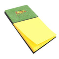 Grasshopper on Avacado Watercolor Sticky Note Holder Refillable Dispenser Desk Accessory 3x3 Pad Gift