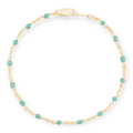 turquoise daisy bracelet