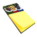 Christmas Stocking Surprise Labrador Watercolor Sticky Note Holder Refillable Dispenser Desk Accessory 3x3 Pad Gift