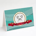 Dalmatian Merry Christmas Greeting Cards Pack of 8 Blank Cards with Envelopes Whimsical A7 Size 5x7