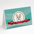 Sable Corgi Merry Christmas Greeting Cards Pack of 8 Blank Cards with Envelopes Whimsical A7 Size 5x7