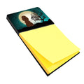 Halloween Scary Irish Water Spaniel Watercolor Sticky Note Holder Refillable Dispenser Desk Accessory 3x3 Pad Gift