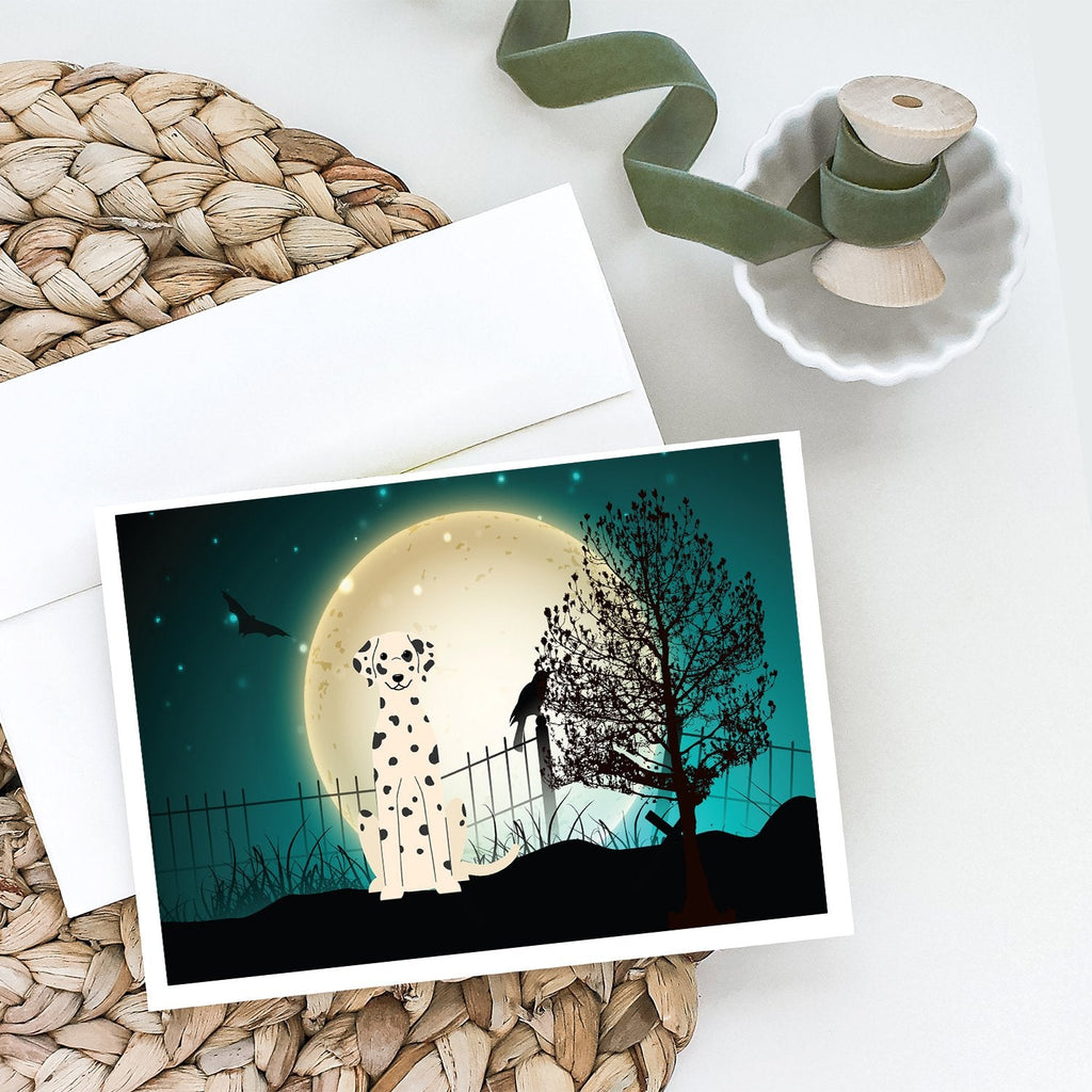 Halloween Scary Dalmatian Greeting Cards Pack of 8 Blank Cards with Envelopes Whimsical A7 Size 5x7