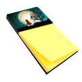 Halloween Scary Chinese Crested Cream Watercolor Sticky Note Holder Refillable Dispenser Desk Accessory 3x3 Pad Gift