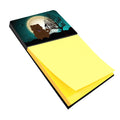 Halloween Scary Chow Chow Chocolate Watercolor Sticky Note Holder Refillable Dispenser Desk Accessory 3x3 Pad Gift