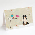 Christmas Presents between Friends Bernese Mountain Dog Greeting Cards Pack of 8 Blank Cards with Envelopes Whimsical A7 Size 5x7