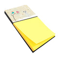 Christmas Presents between Friends Schnauzer - White Watercolor Sticky Note Holder Refillable Dispenser Desk Accessory 3x3 Pad Gift