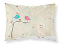 Christmas Presents between Friends Poodle - White Standard Pillowcase Lightweight Super Soft Easy Care Decorative Artwork Pillowcase, Standard