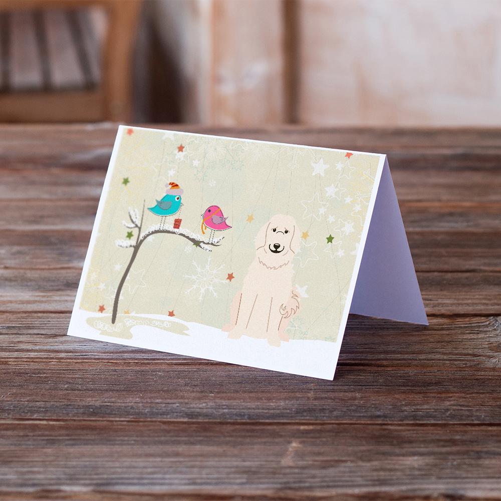 Christmas Presents between Friends Great Pyrenees Greeting Cards Pack of 8 Blank Cards with Envelopes Whimsical A7 Size 5x7