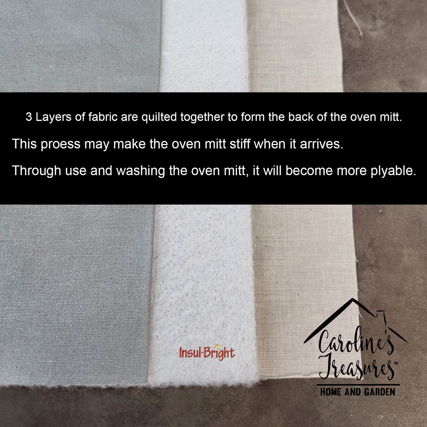 Dog House Collection Glen of Imal Tan Oven Mitt Heat Resistant Thick Oven Mitt for Hot Pans and Oven, Kitchen Mitt Protect Hands, Cooking Baking Glove
