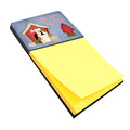 Dog House Collection English Bulldog Fawn White Watercolor Sticky Note Holder Refillable Dispenser Desk Accessory 3x3 Pad Gift
