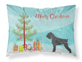 Giant Schnauzer Merry Christmas Tree Standard Pillowcase Lightweight Super Soft Easy Care Decorative Artwork Pillowcase, Standard