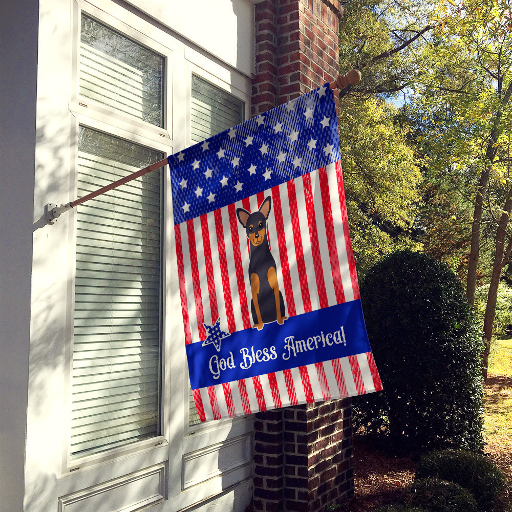Patriotic USA Manchester Terrier House Flag 28x40 Porch Sleeve Pole Decorative Outside Yard Banner Artwork Wall Hanging, Polyester