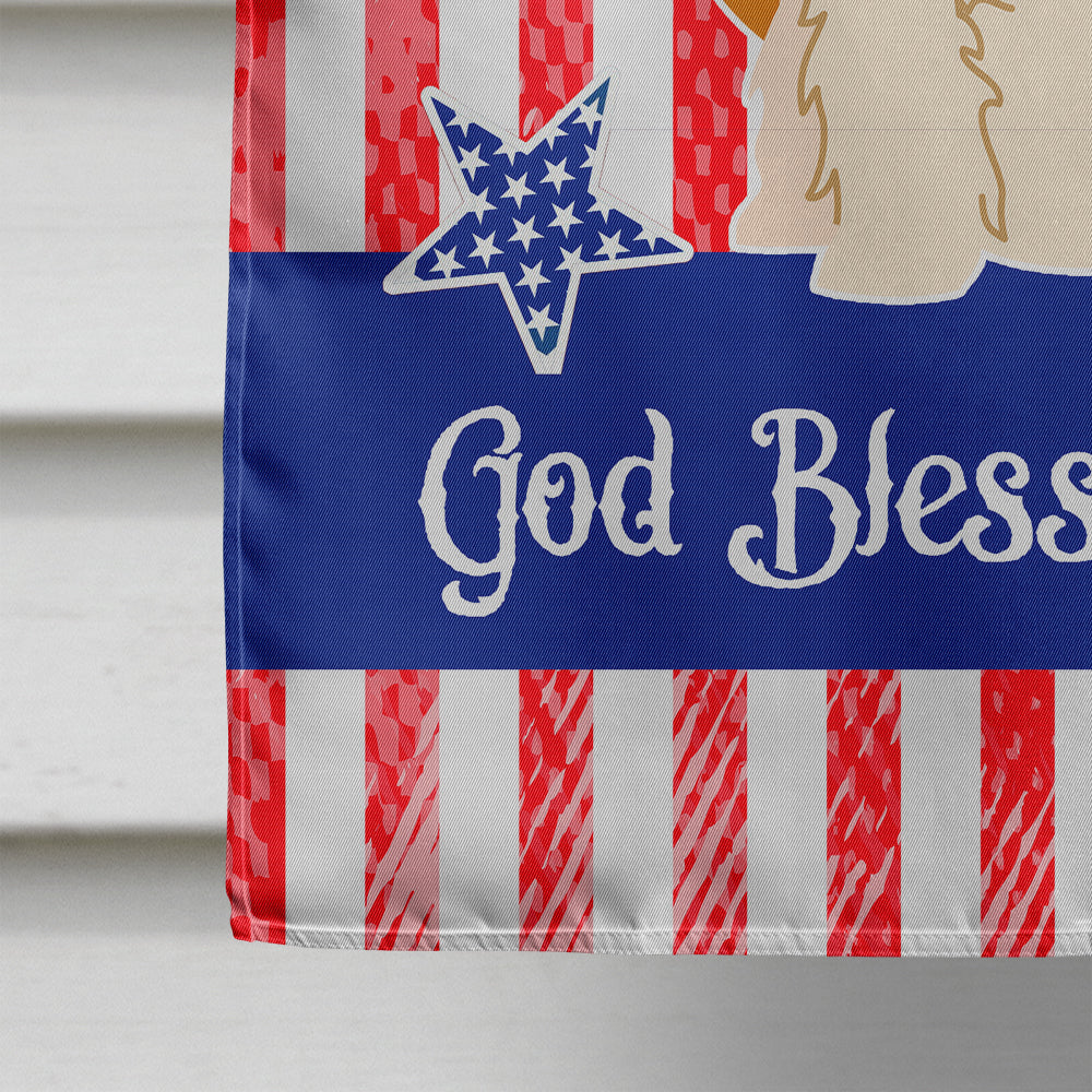 Patriotic USA Petit Basset Griffon Veenden House Flag 28x40 Porch Sleeve Pole Decorative Outside Yard Banner Artwork Wall Hanging, Polyester