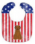 Patriotic USA Briard Brown Baby Bib Easy-Clean Baby Bib Baby Feeding Accessory Baby Mealtime Essential, 10 x 13, Multicolor