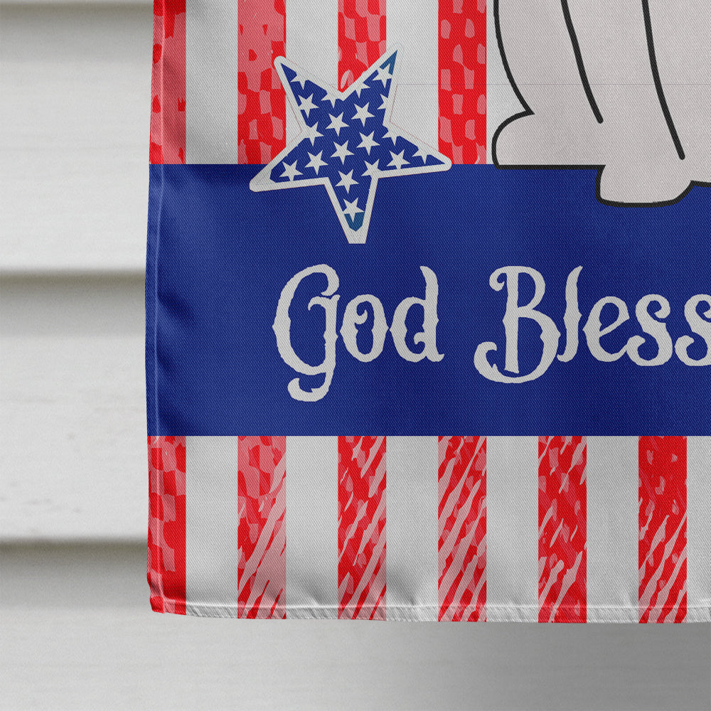 Patriotic USA White Boxer Cooper House Flag 28x40 Porch Sleeve Pole Decorative Outside Yard Banner Artwork Wall Hanging, Polyester