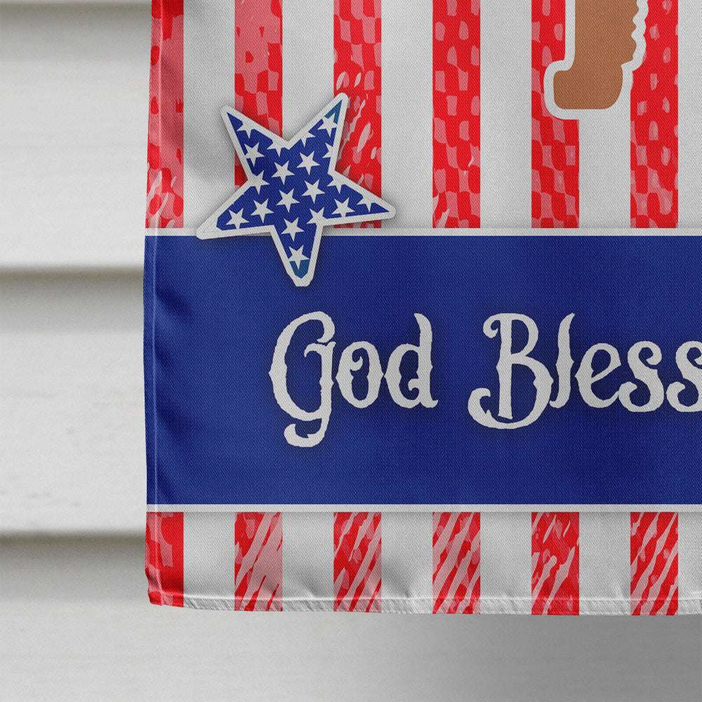 USA Patriotic Welsh Terrier House Flag 28x40 Porch Sleeve Pole Decorative Outside Yard Banner Artwork Wall Hanging, Polyester