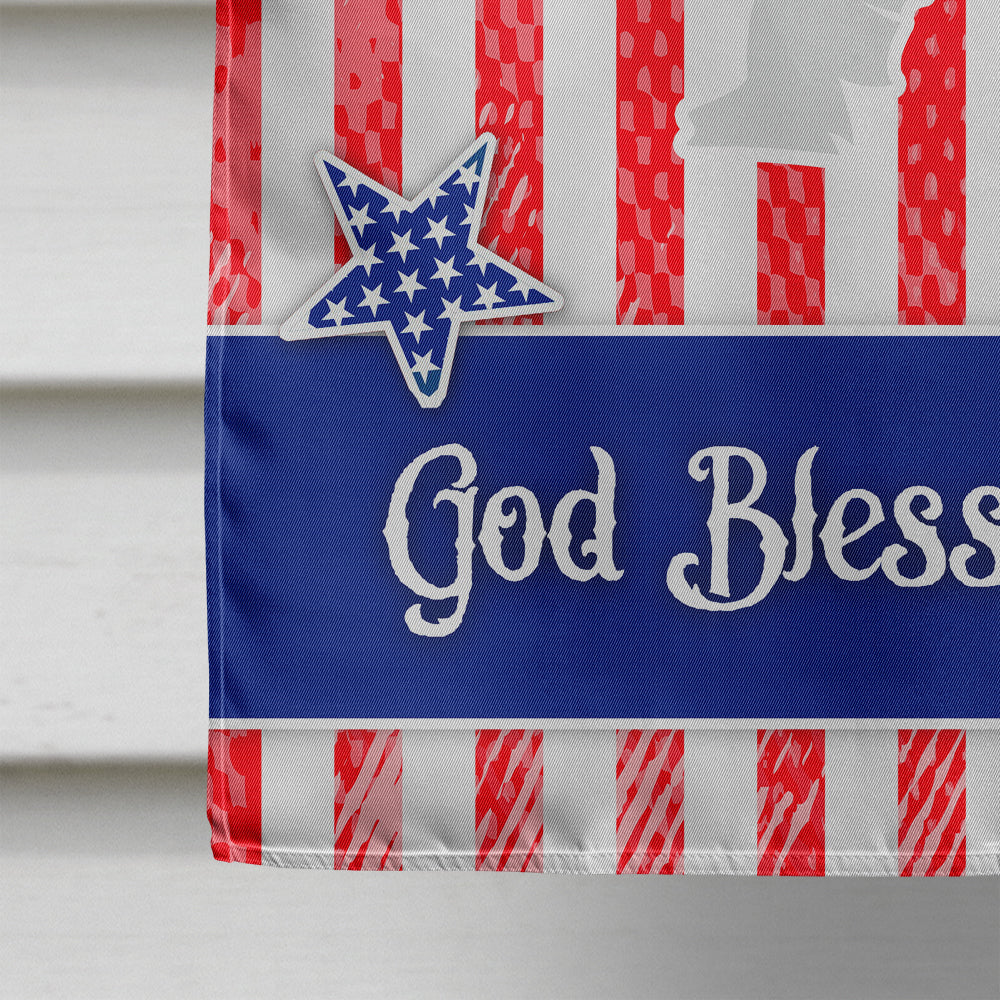 USA Patriotic Maltese House Flag 28x40 Porch Sleeve Pole Decorative Outside Yard Banner Artwork Wall Hanging, Polyester