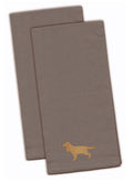 English Cocker Spaniel Gray Embroidered Towel Set of 2