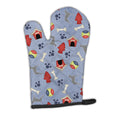 Scottish Deerhound Dog House Collection Oven Mitt Heat Resistant Thick Oven Mitt for Hot Pans and Oven, Kitchen Mitt Protect Hands, Cooking Baking Glove