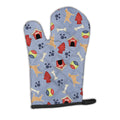 Yellow Labrador Retriever Dog House Collection Oven Mitt Heat Resistant Thick Oven Mitt for Hot Pans and Oven, Kitchen Mitt Protect Hands, Cooking Baking Glove