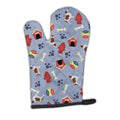 Welsh Springer Spaniel Dog House Collection Oven Mitt Heat Resistant Thick Oven Mitt for Hot Pans and Oven, Kitchen Mitt Protect Hands, Cooking Baking Glove
