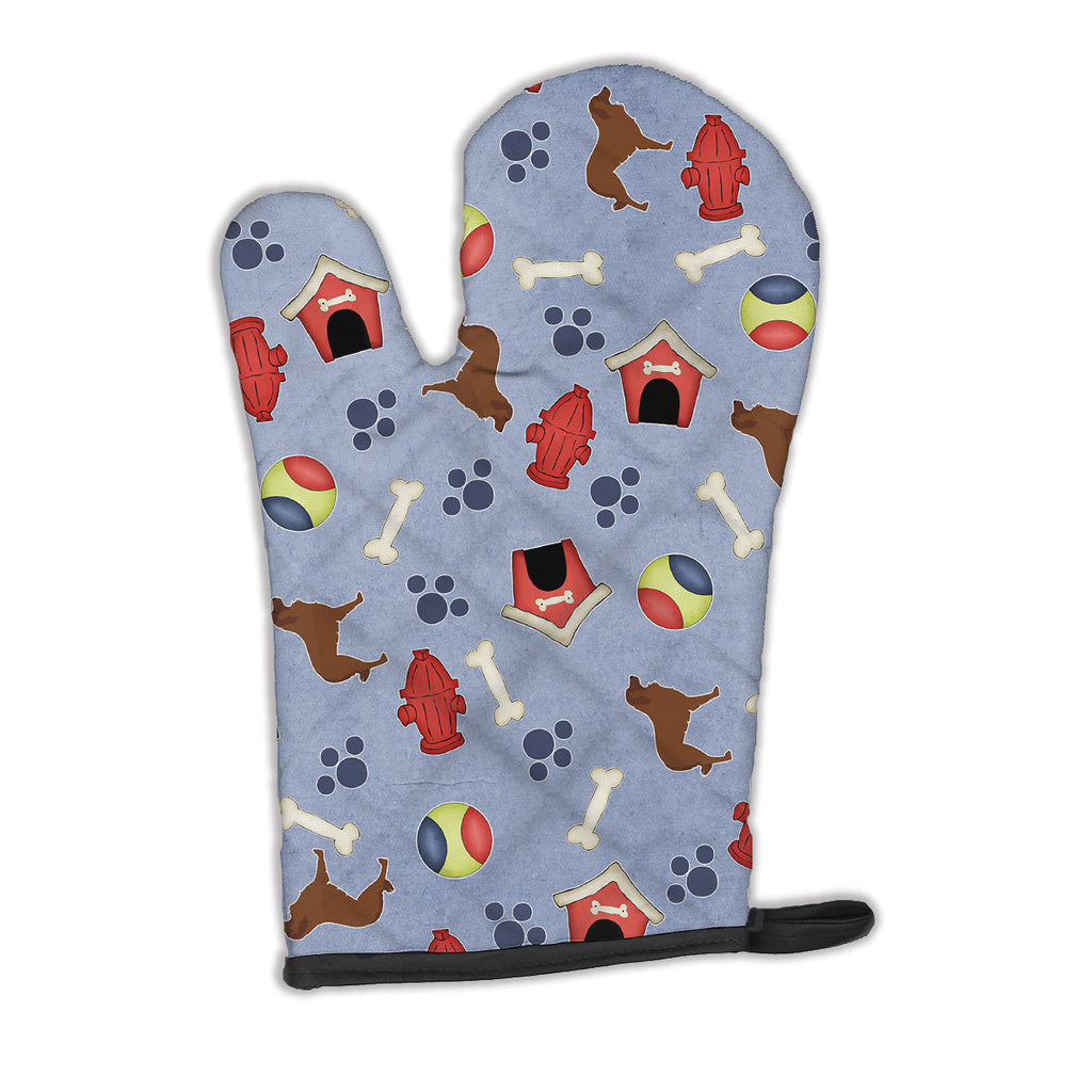 Portuguese Sheepdog Dog Dog House Collection Oven Mitt Heat Resistant Thick Oven Mitt for Hot Pans and Oven, Kitchen Mitt Protect Hands, Cooking Baking Glove