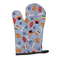 Chow  Dog House Collection Oven Mitt Heat Resistant Thick Oven Mitt for Hot Pans and Oven, Kitchen Mitt Protect Hands, Cooking Baking Glove