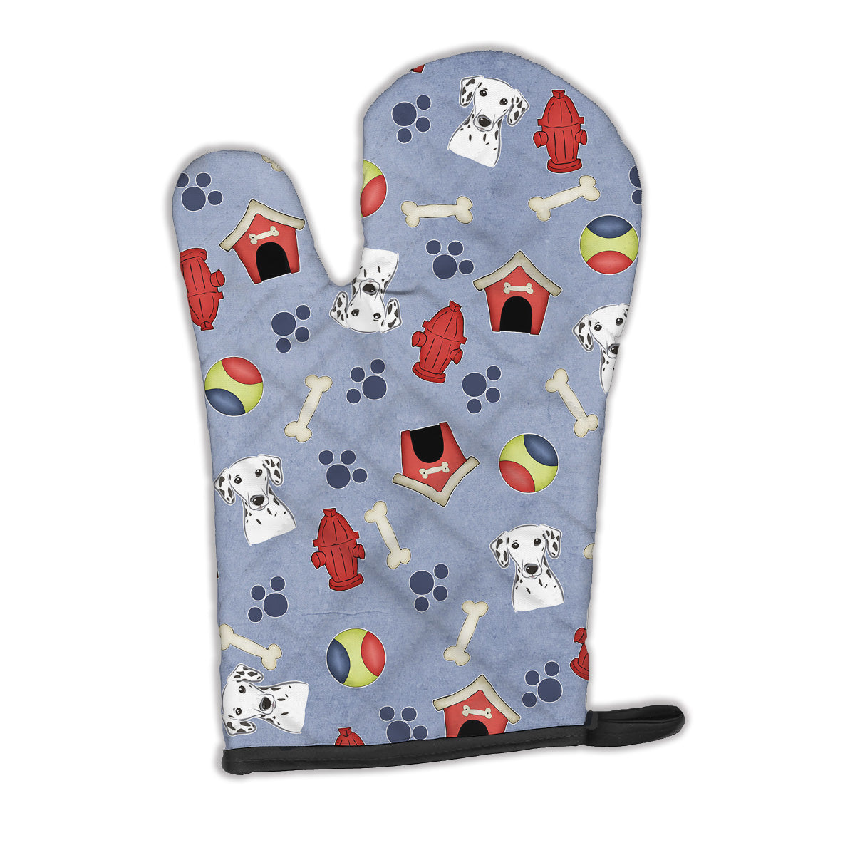Dog House Collection Dalmatian Oven Mitt Heat Resistant Thick Oven Mitt for Hot Pans and Oven, Kitchen Mitt Protect Hands, Cooking Baking Glove