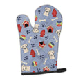 Dog House Collection Yellow Labrador Oven Mitt Heat Resistant Thick Oven Mitt for Hot Pans and Oven, Kitchen Mitt Protect Hands, Cooking Baking Glove