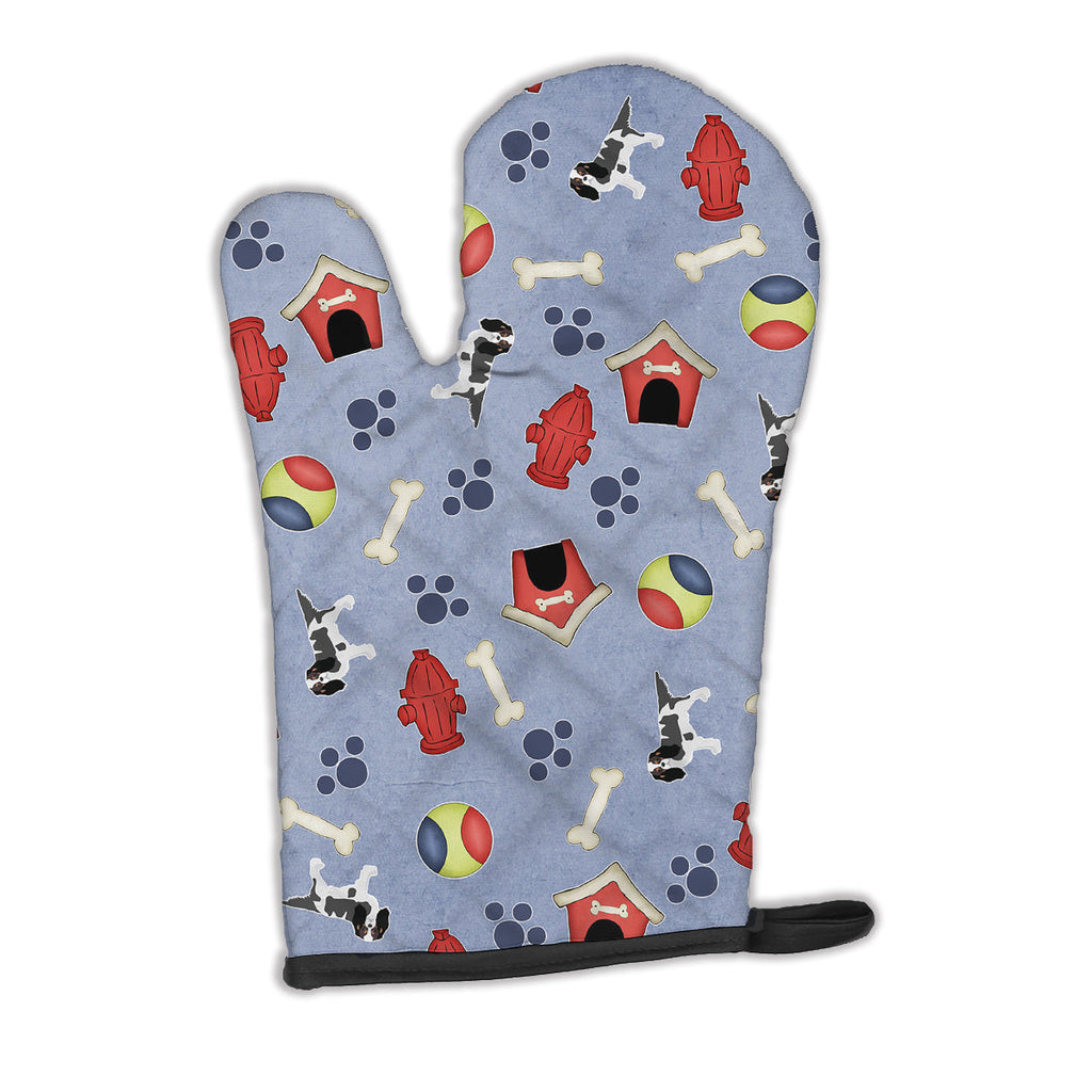 Dog House Collection Cavalier King Charles Spaniel Tricolor Oven Mitt Heat Resistant Thick Oven Mitt for Hot Pans and Oven, Kitchen Mitt Protect Hands, Cooking Baking Glove