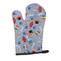 Dog House Collection Brindle Chihuahua Oven Mitt Heat Resistant Thick Oven Mitt for Hot Pans and Oven, Kitchen Mitt Protect Hands, Cooking Baking Glove