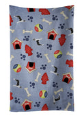 Dog House Collection Mantle Cropped Great Dane Kitchen Towel Velour Plush Front and Cotton Loop Back Machine Washable