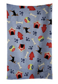 Dog House Collection Miniature Pinscher Kitchen Towel Velour Plush Front and Cotton Loop Back Machine Washable