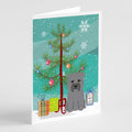 Merry Christmas Tree Glen of Imal Grey Greeting Cards Pack of 8 Blank Cards with Envelopes Whimsical A7 Size 5x7