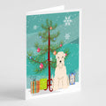 Merry Christmas Tree Soft Coated Wheaten Terrier Greeting Cards Pack of 8 Blank Cards with Envelopes Whimsical A7 Size 5x7