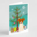 Merry Christmas Tree Jack Russell Terrier Greeting Cards Pack of 8 Blank Cards with Envelopes Whimsical A7 Size 5x7