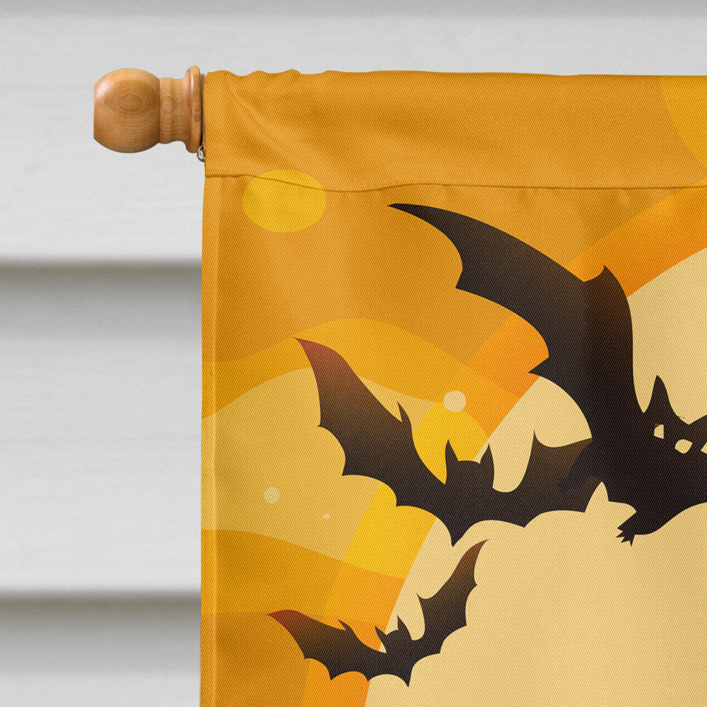 Halloween French Bulldog Brindle House Flag 28x40 Porch Sleeve Pole Decorative Outside Yard Banner Artwork Wall Hanging, Polyester