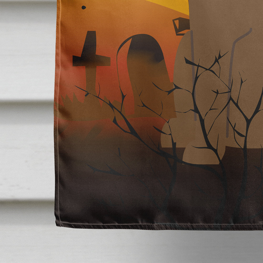 Halloween Bullmastiff House Flag 28x40 Porch Sleeve Pole Decorative Outside Yard Banner Artwork Wall Hanging, Polyester