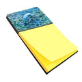 Dolphin Watercolor Sticky Note Holder Refillable Dispenser Desk Accessory 3x3 Pad Gift