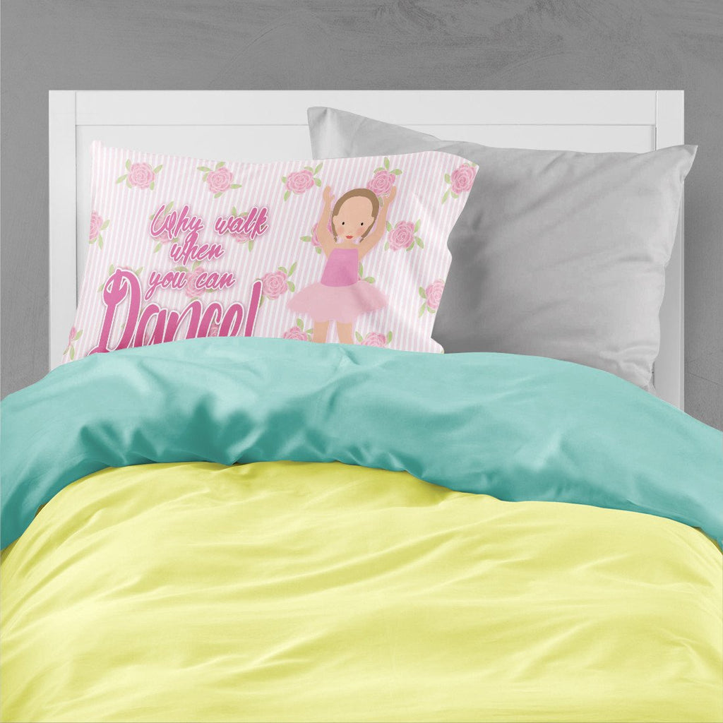 Ballet Brown Short Hair Standard Pillowcase Lightweight Super Soft Easy Care Decorative Artwork Pillowcase, Standard