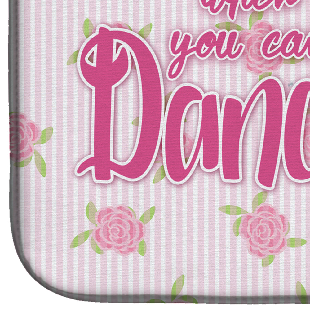 Ballet Long Hair African American Dish Drying Mat Absorbent Dish Drying Mat Pad for Kitchen Counter Dish Drainer Mat for Countertop, 14 x 21", Multicolor