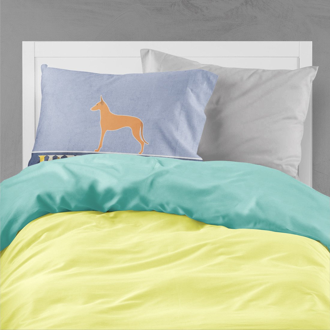 Pharaoh Hound Welcome Standard Pillowcase Lightweight Super Soft Easy Care Decorative Artwork Pillowcase, Standard